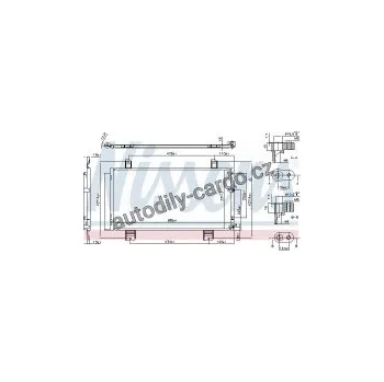 Chladič motoru Chladič klimatizace NISSENS 94950