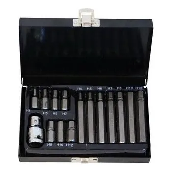 Gola sada PROTECO sada bitů 10 mm 15-dílná 6HR v plech. kazetě