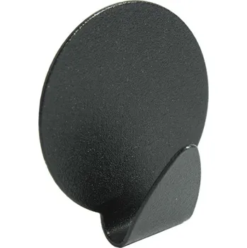 Věšák BA-DE Háček kulatý 2 ks, samolepící, černý