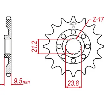 Řetězová sada pro motocykl GROSSKOPF řetězové kolo přední 2133 15 SUZUKI RMZ 450 05-12, RMX 450 10-19 (JTF1441.15) (GROSSKOPF řetězové kolo přední 2133 15 SUZUKI RMZ 450 05-12, RMX 450 10-19 (JTF1441.15))