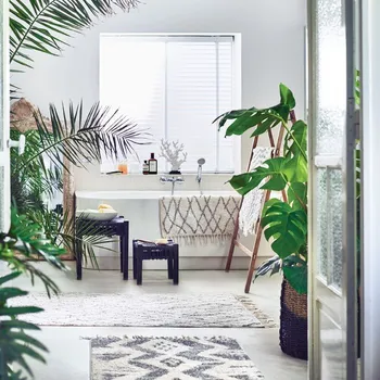 Koupelnová předložka Bavlněná koupelnová předložka Rhombus - 90*175 cm