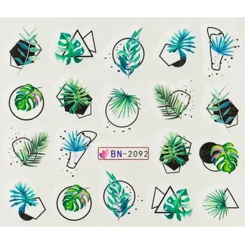 Lak na nehty BIO NAILS Vodolepka BN-2092 kapradí ornamenty