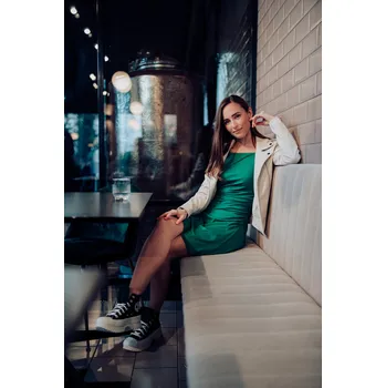 Dámské šaty Zelené pouzdrové basic šaty JDY Farah - Dámské JDY zelená 2060461