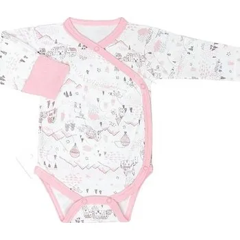 kojenecké body zavinovací růžové Baby service velikost 56