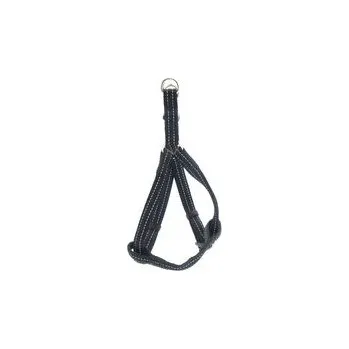 Postroj pro psa Nayeco postroj Basic Negro nylon reflexní černý 10 mm x 25 - 40 cm