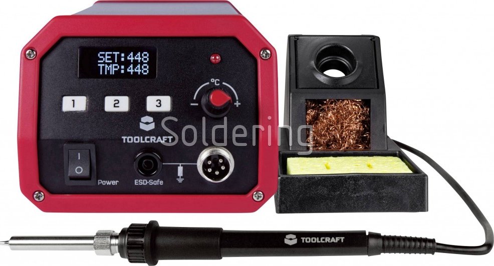 Pájecí stanice TOOLCRAFT ST-80D, digitální, 80 W, 150 - 450 °C - 102001411