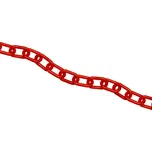 Plastový řetěz, červená, Ø 6 mm, délka 25 m