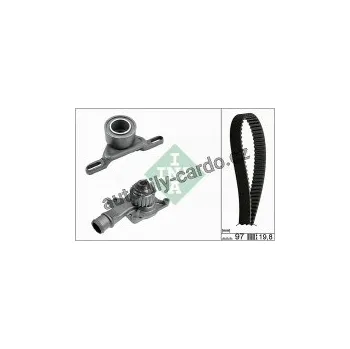 Rozvod motoru Sada rozvodového řemene s vodní pumpou INA (IN 530001430)