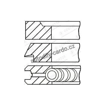 Blok motoru Sada pístních kroužků GOETZE 08-183111-00