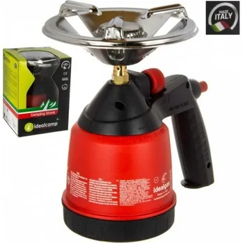 Turistický vařič Plynový vařič Turistické pouzdro Plastový zapalovač Idealgas MZR 59159