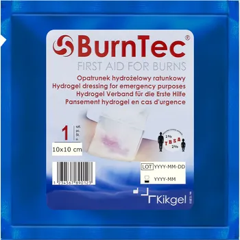 Lékárnička KIKGEL BurnTec hydrogelový obvaz Rozměry: 10 x 10 cm
