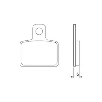 Brzdová destička BRENTA brzdové destičky KH351 (organické) (TRIAL osa, SCORPA, SHERCO, TRS, MONTESA, GAS GAS ) (BRENTA brzdové destičky KH351 (organické) (TRIAL osa, SCORPA, SHERCO, TRS, MONTESA, GAS GAS ))