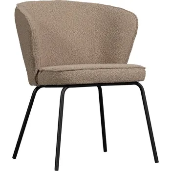 Jídelní židle WOOOD Béžová látková bouclé jídelní židle Twilight