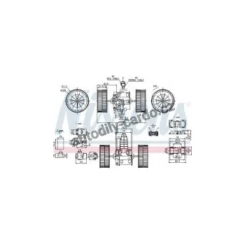 Motor automobilu Vnitřní ventilátor NISSENS 87117