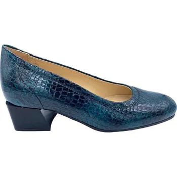 Dámské lodičky Dámské kožené lodičky na podpatku MISSTIC AF 1017 zelené Velikost: 37 (EU)