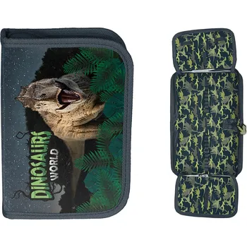 Penál PASO Jednopatrový penál Dinosauři T-Rex rozkládací