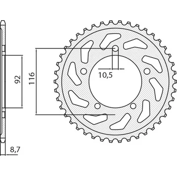 Řetězová sada pro motocykl SUNSTAR rozeta 4542 41 KAWASAKI ZZR 1400 06-18 (JTR1493.41) (řetěz 530) (454241JT) (SUNSTAR rozeta 4542 41 KAWASAKI ZZR 1400 06-18 (JTR1493.41) (řetěz 530) (454241JT))