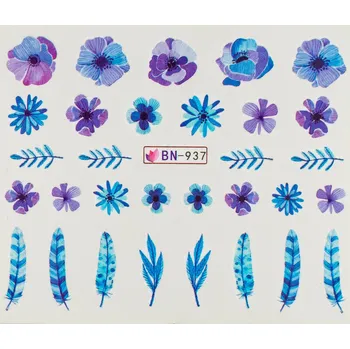 Lak na nehty BIO NAILS Vodolepka BN-937 květy a pírka