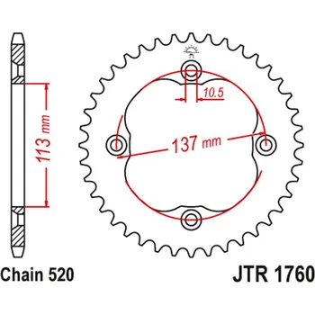 Auto-moto JT rozeta 4509 35 SUZUKI LTZ 400 09-12 (LT-Z), LTR 450 06-10 (LT-R) (450935JT) (řetěz520) (JT rozeta 4509 35 SUZUKI LTZ 400 09-12 (LT-Z), LTR 450 06-10 (LT-R) (450935JT) (řetěz520))