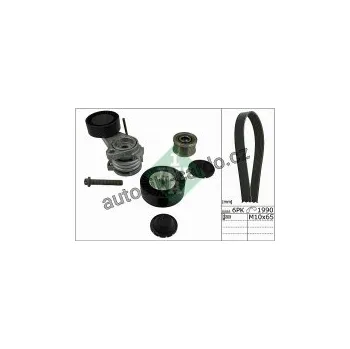 Rozvod motoru Sada žebrovaných klínových řemenů INA (IN 529005810)