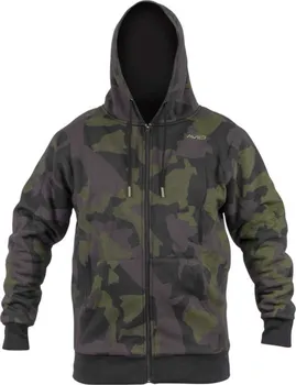 Rybářské oblečení Avid Carp Distortion Zip Hoodie Camo