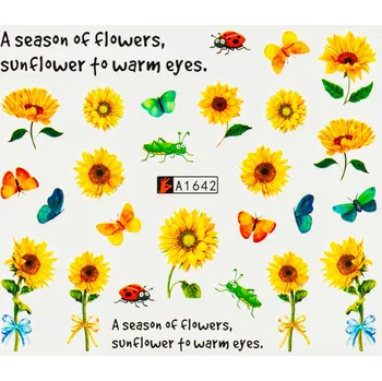 Lak na nehty BIO NAILS Vodolepka A1642 motýli a slunečnice