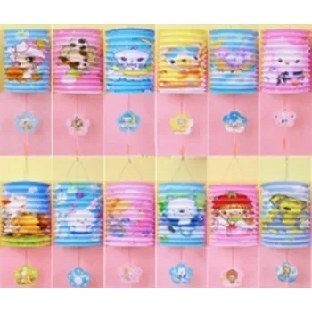 Party dekorace Impap Lampion 16 cm válec s potiskem zvířátka-12