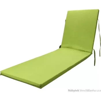 Podsedák polstr na zahradní nábytek, polstr na lehátko rozměr 185x55x5 zelený castor