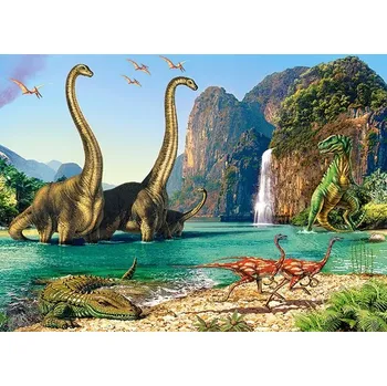 Puzzle Puzzle Castorland Ve světě dinosaurů, 60 dílků