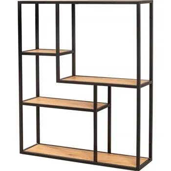 regál Nástěnný regál SLIM LINE 90 CM vzhled divoký dub