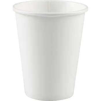 Jednorázové nádobí Papírové kelímky - bílé
