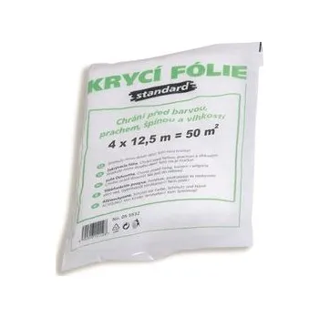 Zakrývací fólie na malování Zakrývací mikrotenová fólie 4 x 12,5 m