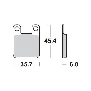 Brzdová destička SBS brzdové destičky KH115 keramické barva černá vhodné pro YAMAHA DT50R 04-, TZR50 03-, TOMOS (SBS brzdové destičky KH115 keramické barva černá vhodné pro YAMAHA DT50R 04-, TZR50 03-, TOMOS)
