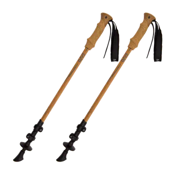 Trekingová hůl Zajo Trekking Poles BAMBOO Lehké trekingové hole s bambusovým povrchem - Trekking Poles BAMBOO unisex Žlutá