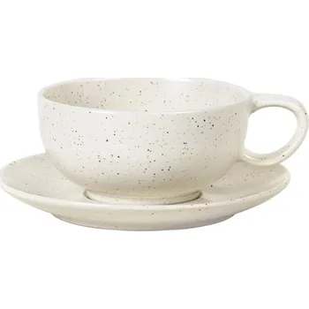 Šálek s podšálkem Broste Nordic Vanilla, 250 ml | krémová