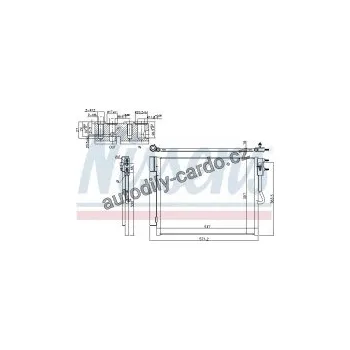 Motor automobilu Chladič klimatizace NISSENS 940677