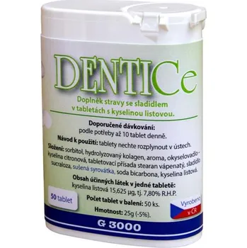 Ústní sprej DENTICE TABLETY - 50 KS (Tablety na osvěžení dechu s kyselinou listovou.)