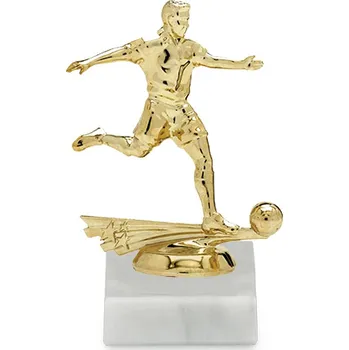 Figurka fotbal, zlato, včetně podstavce