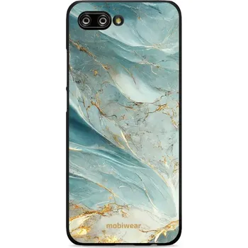 Pouzdro na mobilní telefon Lesklý kryt Mobiwear Glossy - Honor 10 - G022G Zelenkavý a zlatavý mramor (Prémiové lesklé pouzdro, obal, kryt Mobiwear Glossy na mobil Honor 10 - G022G Zelenkavý a zlatavý mramor, materiál Plast + TPU silikon - krytí po všech stranách, neošoupatelný)