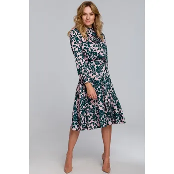 Dámské šaty Makover Dámské midi šaty Igelon K084 zelená M