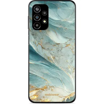Pouzdro na mobilní telefon Lesklý kryt Mobiwear Glossy - Samsung Galaxy A23 / A23 5G - G022G Zelenkavý a zlatavý mramor (Prémiové lesklé pouzdro, obal, kryt Mobiwear Glossy na mobil Samsung Galaxy A23 / A23 5G - G022G Zelenkavý a zlatavý mramor, materiál Plast + TPU silikon - krytí