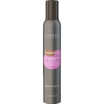 Stylingový přípravek Alter Ego Chrom Ego Silver Maintain Mousse - Bezoplachová pěna pro blond vlasy 200 ml