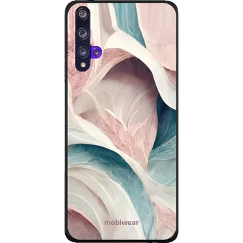 Pouzdro na mobilní telefon Lesklý kryt Mobiwear Glossy - Huawei Nova 5T / Honor 20 - G026G - Růžový a zelenkavý mramor (Prémiové lesklé pouzdro, obal, kryt Mobiwear Glossy na mobil Huawei Nova 5T / Honor 20 - G026G - Růžový a zelenkavý mramor, materiál Plast + TPU silikon - krytí p