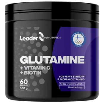Aminokyselina Leader Glutamine + Vitamin C + Biotin - 300g