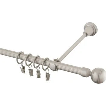 Garnýž Garnýž kovová 480 cm rýhovaná jednořadá 16 Paola chrom mat