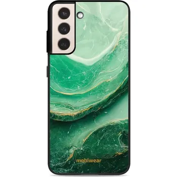 Pouzdro na mobilní telefon Lesklý kryt Mobiwear Glossy - Samsung Galaxy S21 Plus - G023G - Zelený mramor (Prémiové lesklé pouzdro, obal, kryt Mobiwear Glossy na mobil Samsung Galaxy S21 Plus - G023G - Zelený mramor, materiál Plast + TPU silikon - krytí po všech stranách,)