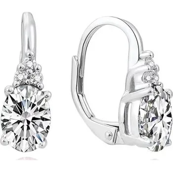 Náušnice NUBIS® Stříbrné náušnice se zirkony - NB-3796