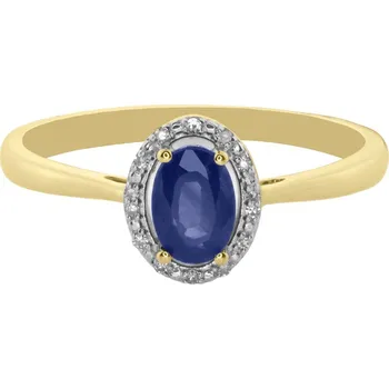 Prsten Zlatý prsten se safírem a diamanty FR432402SAP