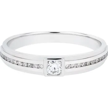 Prsten Prsten z bílého zlata s diamanty KR65960