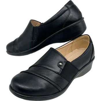 Dámské mokasíny Chun.sen Dámské černé nadměrné mokasíny 01 Barva: Černá, Velikost: 41